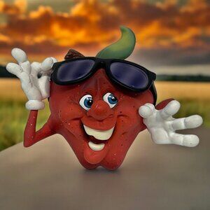 Gigglin Groceries Apple Anthropomorphic Figurine by Jack Graham Second Nature